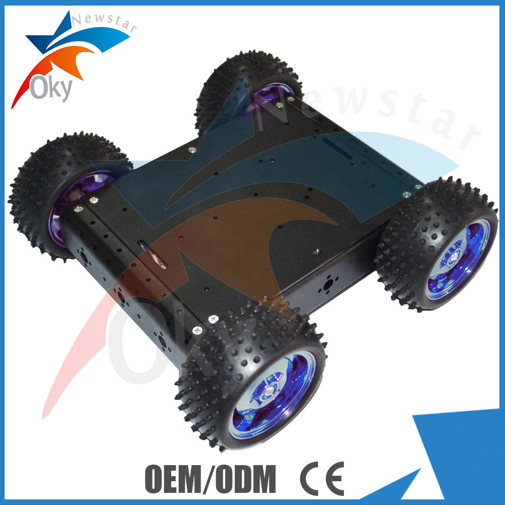 Piattaforma astuta elettrica di alluminio del robot dell'automobile dell'azionamento del corredo 4WD del robot di Diy dell'automobile di RC